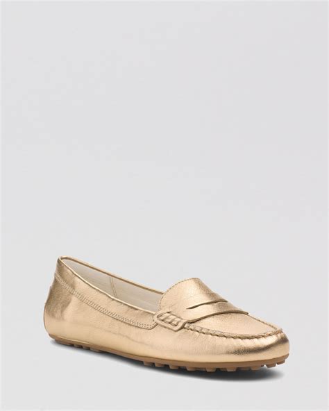 michael kors daisy metallic loafer|Michael Kors Daisy slip metallic loafers.